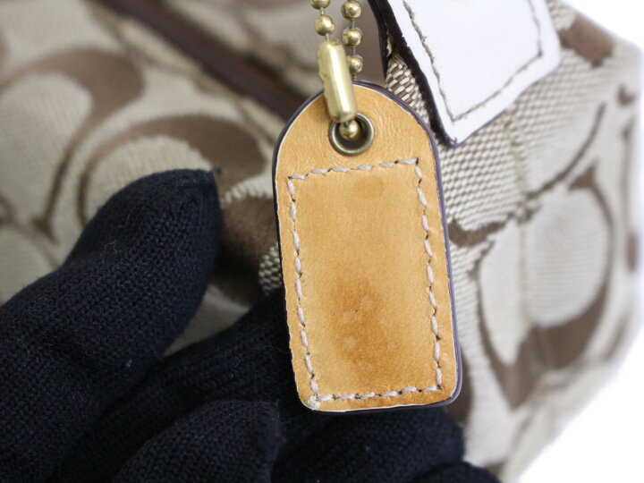 楽天市場】COACH コーチ シグネチャーポーチ C06K-40024 ハンドル 