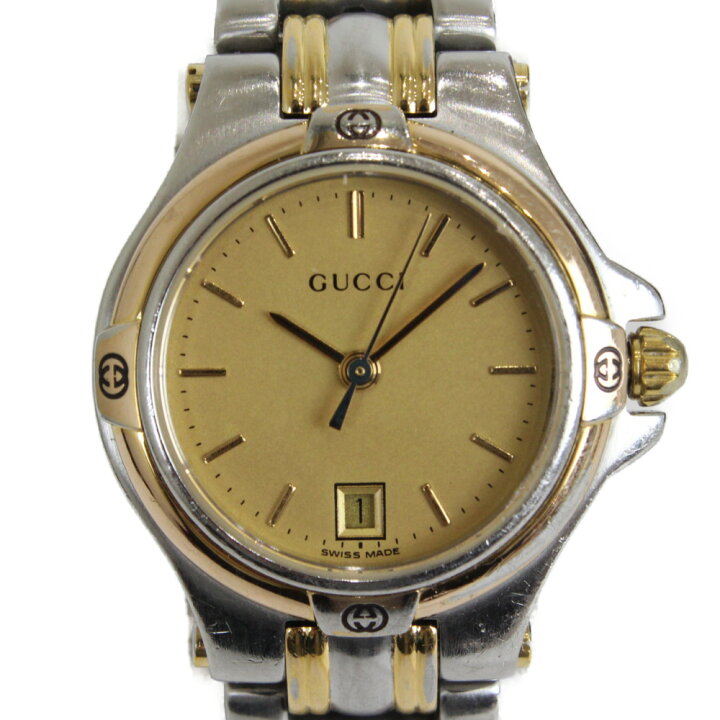楽天市場】【電池交換済み】GUCCI グッチ 9040L クオーツ デイト SS 