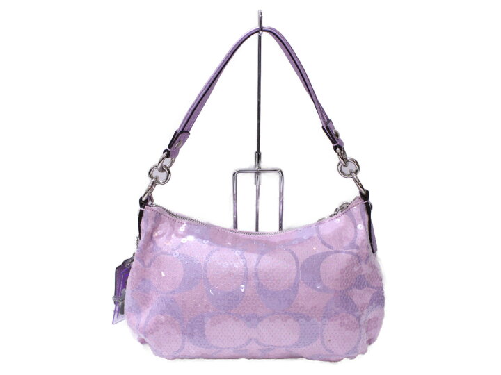 COACH コーチ Poppy 14541 スパンコール 2WAYバッグ ピンク Coach 