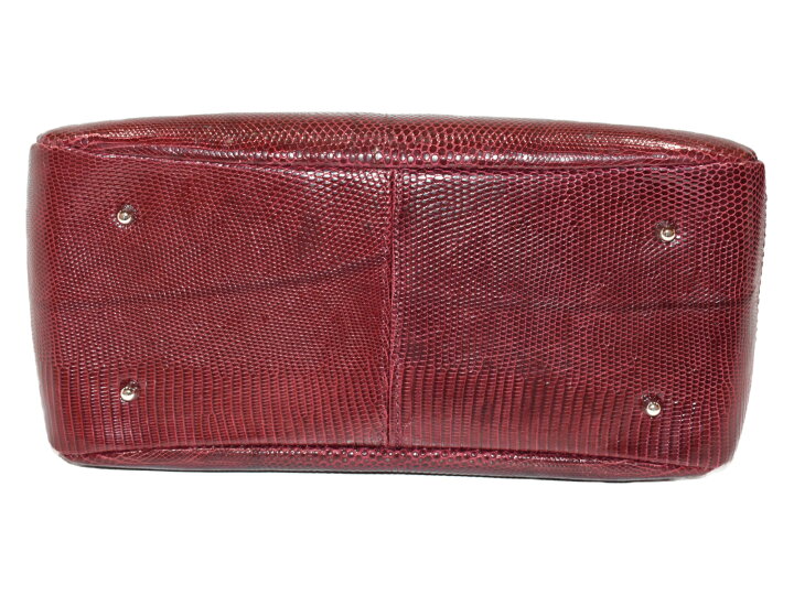 楽天市場】【JRA認定☆中古品】 ハンドバッグ ワインレッド リザード 