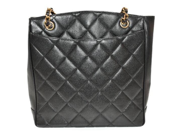 楽天市場】【おしゃれ☆中古品】CHANELチェーントートバッグ ブラック  