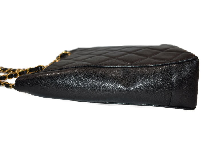 楽天市場】【おしゃれ☆中古品】CHANELチェーントートバッグ ブラック  