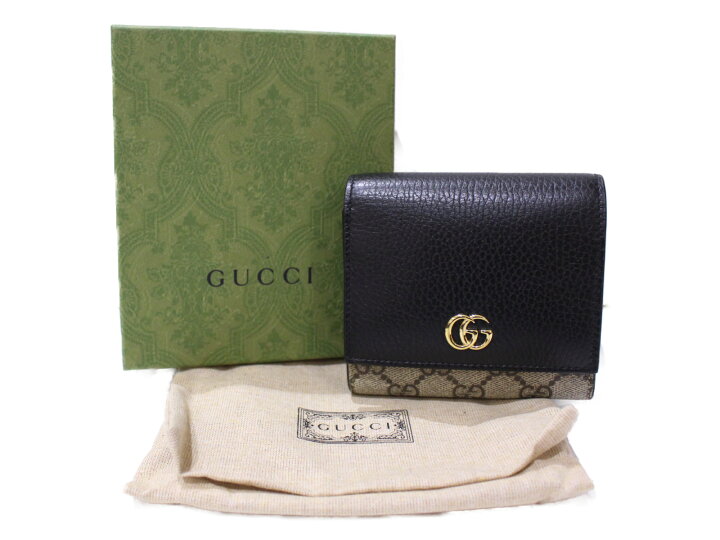 楽天市場】【箱・布袋あり】GUCCI 【GGマーモント】ミディアム 