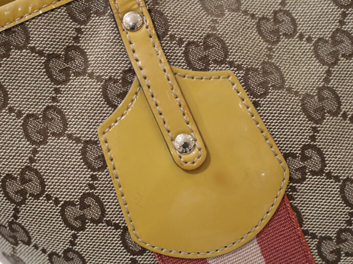 楽天市場】【布袋あり】GUCCI グッチ トートバッグ 211971 シェリー  