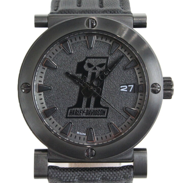楽天市場】BULOVA ブローバ ハーレーダビッドソン 1レーシングスカル  
