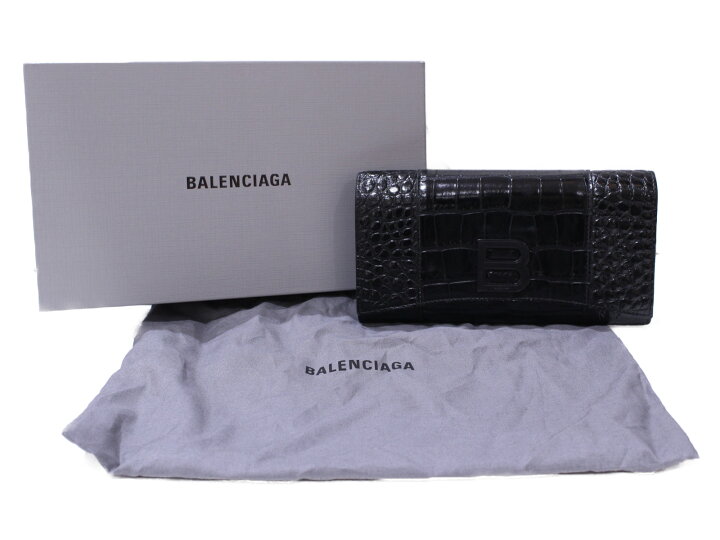 楽天市場】【箱・布袋あり】BALENCIAGA HOURGLASS CONTINENTAL 