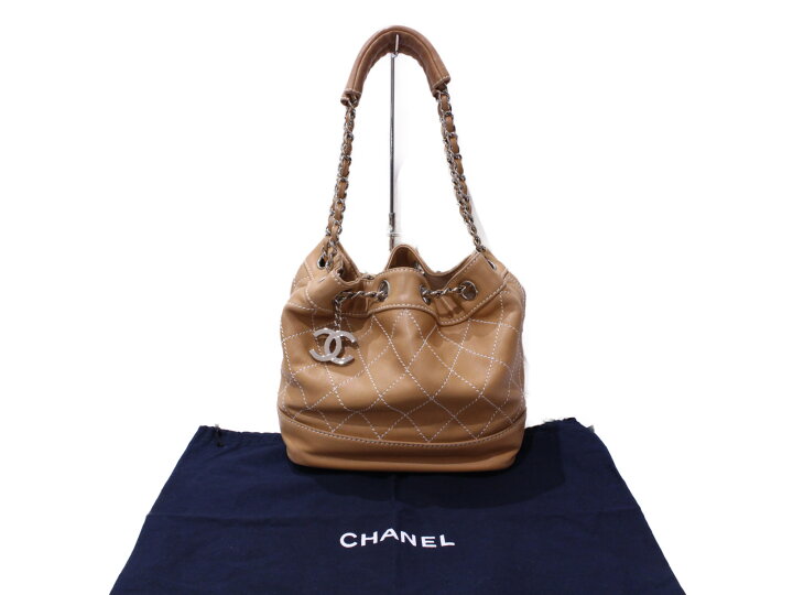 楽天市場】【布袋・ギャラあり】CHANEL 巾着チェーンショルダーバッグ  