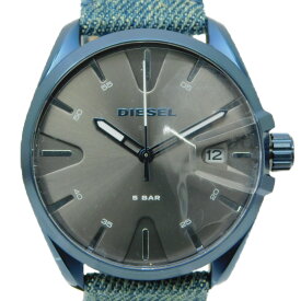 DIESEL　ディーゼル　MS9 　DZ1932　クオーツ　デイト　ブルー　グレー　デニム　メンズ　腕時計【中古】 新居浜店