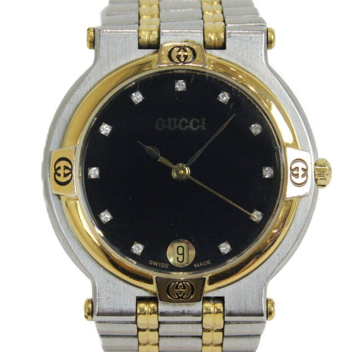 楽天市場】【電池交換済み】GUCCI グッチ 9000M クオーツ デイト 11P 
