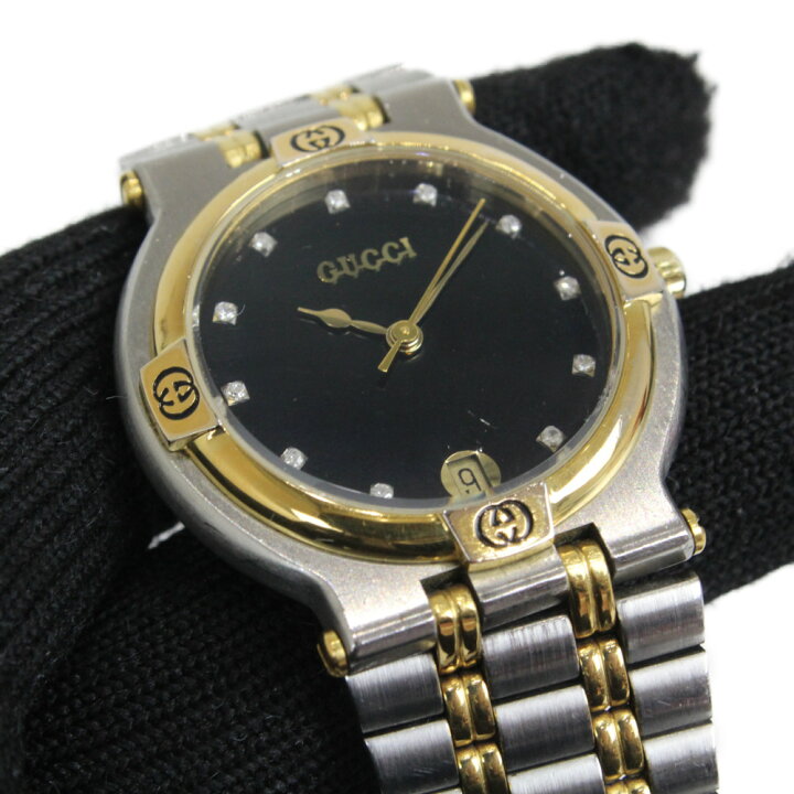 楽天市場】【電池交換済み】GUCCI グッチ 9000M クオーツ デイト 11P 