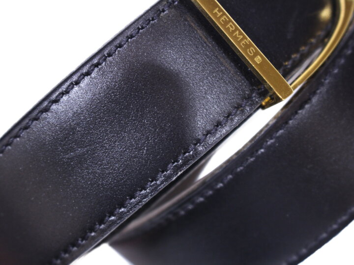 楽天市場】【箱あり】HERMES エルメス リバーシブルベルト レザー  