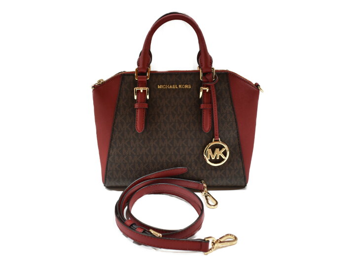 楽天市場】【☆中古】MICHAEL KORS マイケルコース2WAYバッグ 赤  