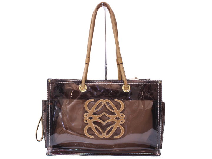 楽天市場】【布袋あり】LOEWE アナグラム ビニールトート 323.88.002 