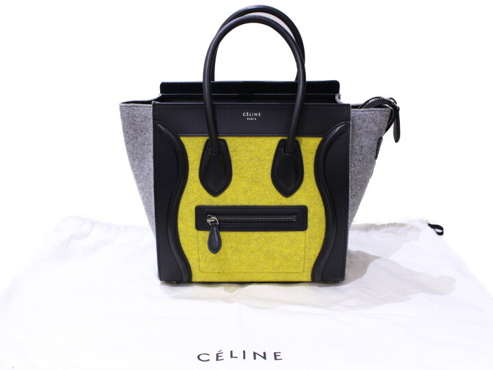 楽天市場】【布袋あり】CELINE セリーヌ ラゲージマイクロショッパー 