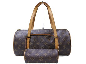 【布袋あり】LOUIS VUITTON　ルイヴィトン　パピヨン30　M51385　モノグラム　ハンドバッグ　ポーチ付き　レディース　シンプル　ギフト　プレゼント包装可　【中古】　松前R56号店