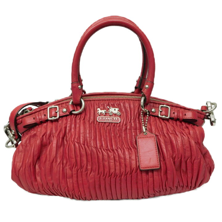楽天市場】COACH コーチ A1282-18620 マディソン ギャザードレザー  