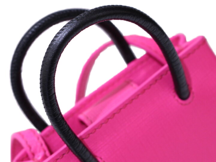 楽天市場】BALENCIAGA フォンホルダー レザー ピンク ネオンカラー 