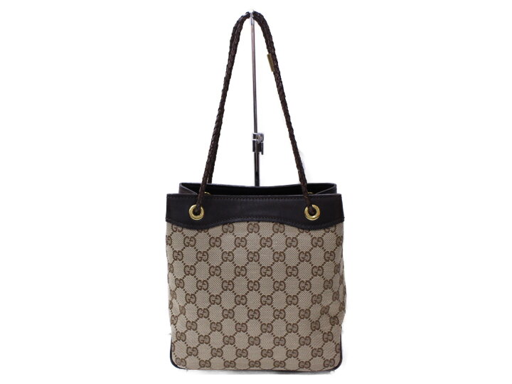 楽天市場】【布袋あり】GUCCI グッチ GGキャンバス ハンドバッグ 
