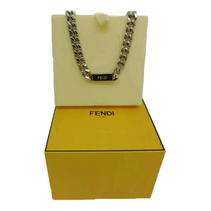 楽天市場】【☆中古品】FENDI フェンディ チェーンリンクネックレス 