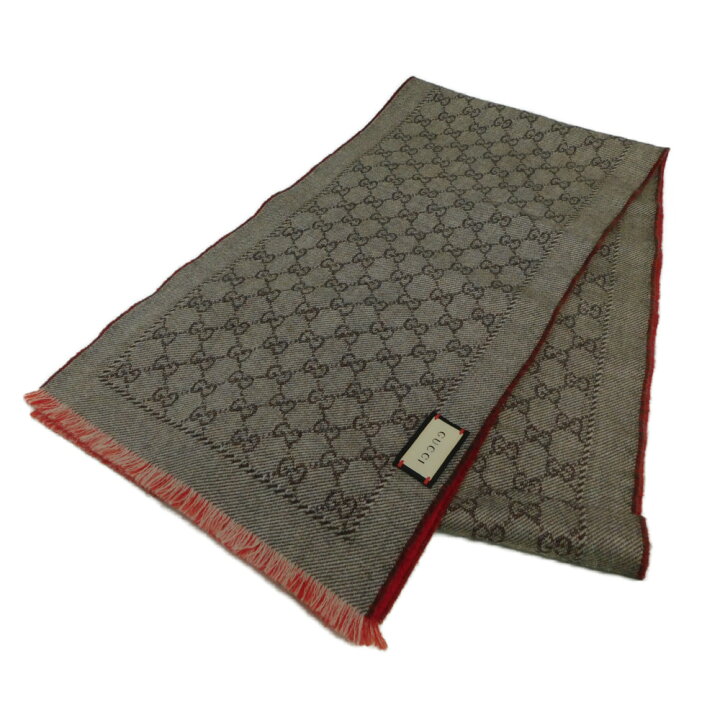 楽天市場】GUCCI グッチ リバーシブルマフラー 411726 4G200 ウール100  
