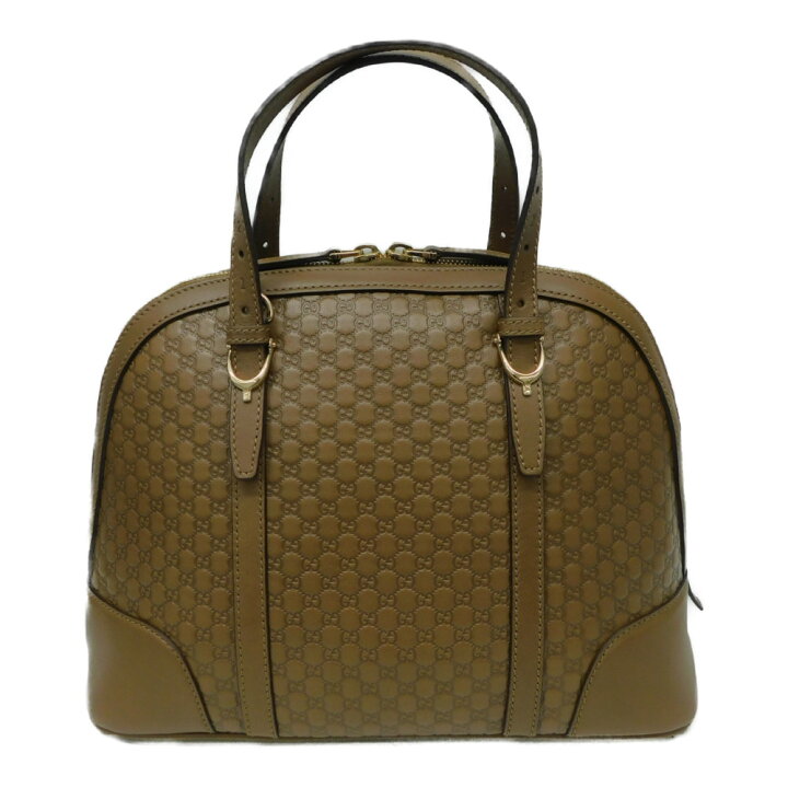 楽天市場】GUCCI グッチ マイクログッチシマ2WAYハンドバッグ ブラウン 