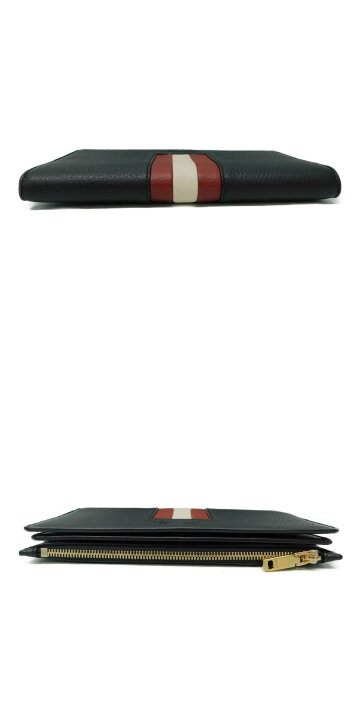 楽天市場】BALLY バリー ロングウォレット 長財布 多機能 ブラック系  