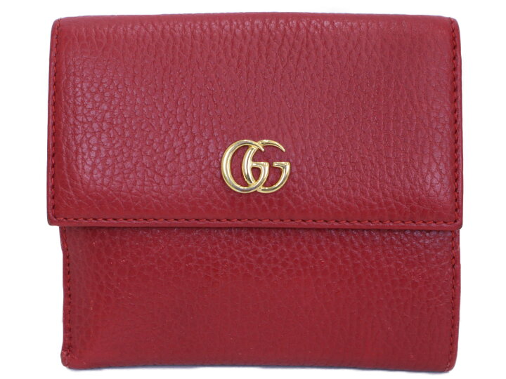楽天市場】【箱・布袋あり】GUCCI グッチ 二つ折り財布 456122  