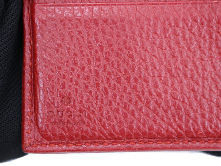 楽天市場】【箱・布袋あり】GUCCI グッチ 二つ折り財布 456122  