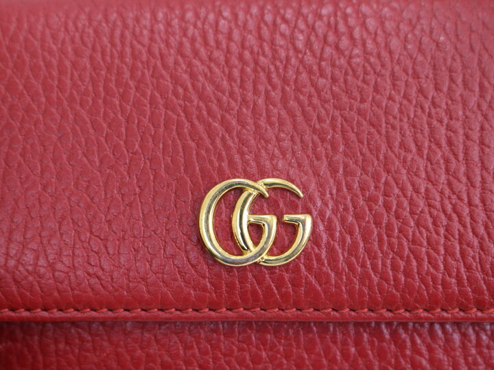 楽天市場】【箱・布袋あり】GUCCI グッチ 二つ折り財布 456122  