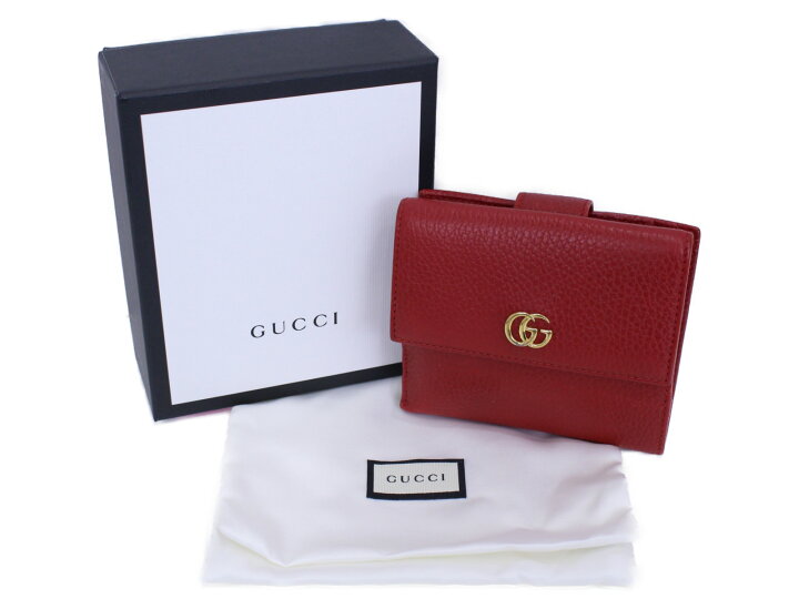 楽天市場】【箱・布袋あり】GUCCI グッチ 二つ折り財布 456122  