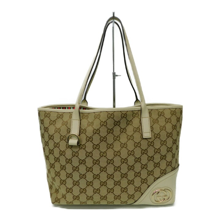楽天市場】GUCCI グッチ トートバッグ 169946 ベージュ系 GGキャンバス  