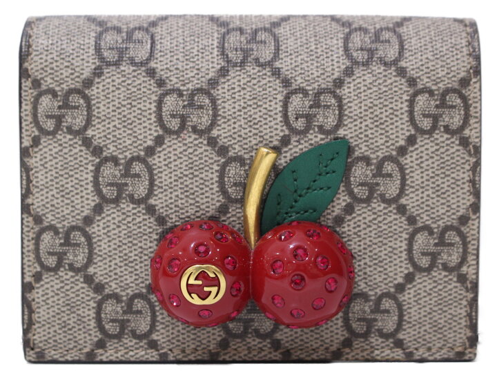 楽天市場】GUCCI グッチ チェリー付きカードケース GGスプリーム  