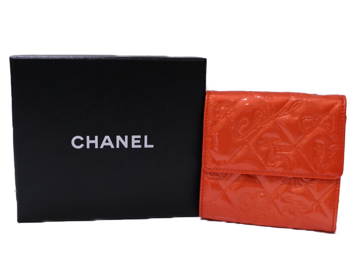 楽天市場】【箱あり】CHANEL シャネル アイコンライン Wホック三つ折り 