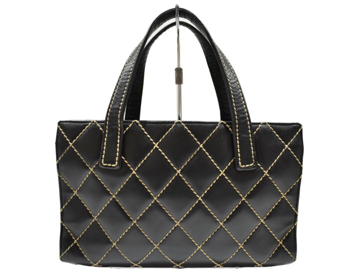 楽天市場】【ギャラあり】CHANEL ワイルドステッチハンドバッグ レザー 