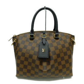 LOUIS VUITTON　ルイヴィトン オデオンPM　N45282　ハンドバック　ミニバッグ　ダミエ・エベヌ　ブラウン×ブラック　茶　黒　プリーツ　ネームタグ　ゴールド金具　レディース　ウィメンズ　ギフト　プレゼント包装可【中古】新居浜店