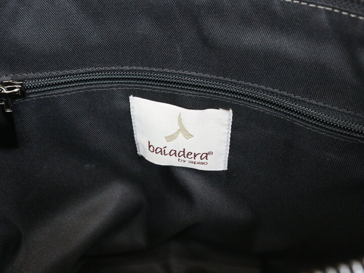 楽天市場】baiadera バイアデラ トートバッグ ブラック×マルチカラー 