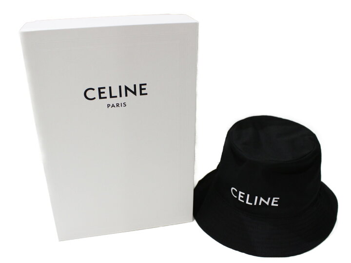 楽天市場】【箱あり】CELINE セリーヌ バケットハット ギャバジン 