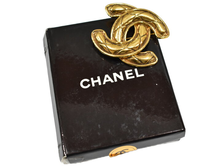 楽天市場】【箱あり】CHANEL ココマークブローチ ゴールド ブローチ 