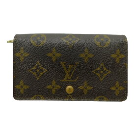 【廃盤】LOUIS VUITTON　ルイヴィトン　ポルトモネビエトレゾール　M61730　モノグラムキャンバス　二つ折り財布　L字型ファスナー　ゴールド金具　コンパクト　レディース　メンズ　ユニセックス　プレゼント包装【中古】新居浜店