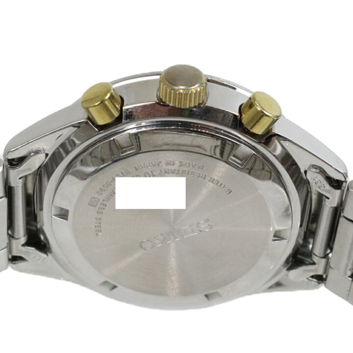 楽天市場】【電池交換済み】SEIKO セイコー 6T63-00B0 クロノグラフ 