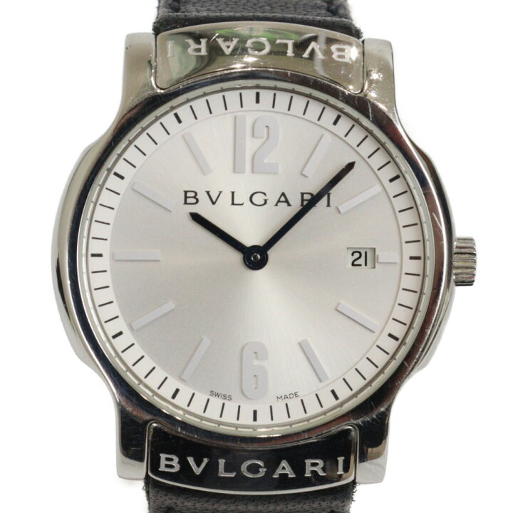 ブルガリ BVLGARI ソロテンポ ST35S ホワイト SS ユニセックス 腕時計  