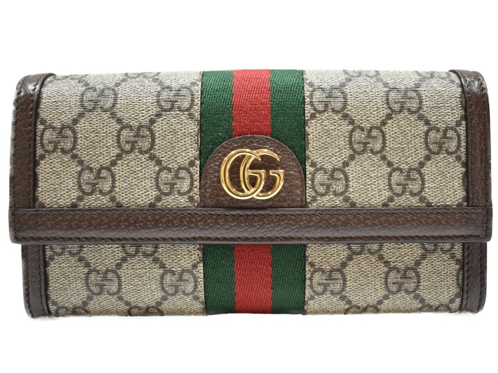楽天市場】【箱・布袋あり】GUCCI 【オフィディア】GGコンチネンタル 