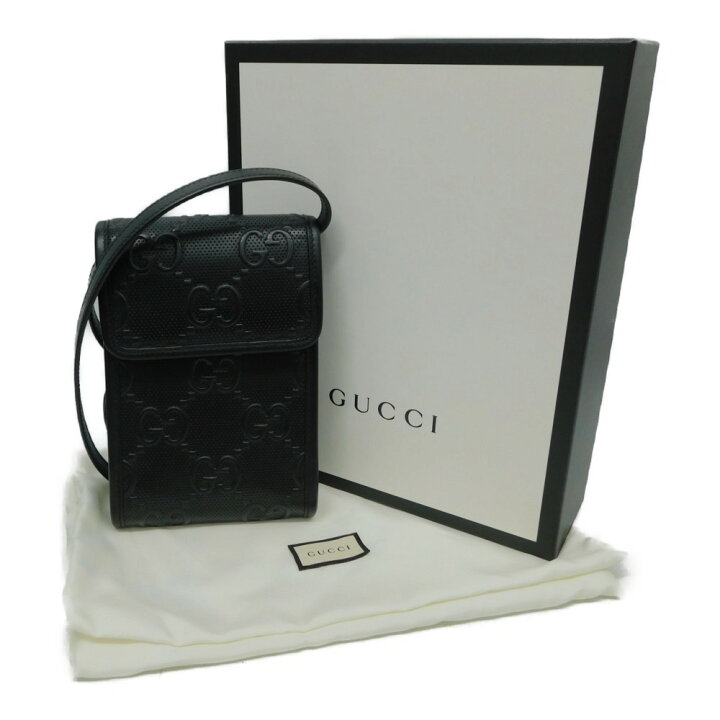 楽天市場】【箱・布袋あり】GUCCI グッチ GGエンボスミニバッグ 625571  