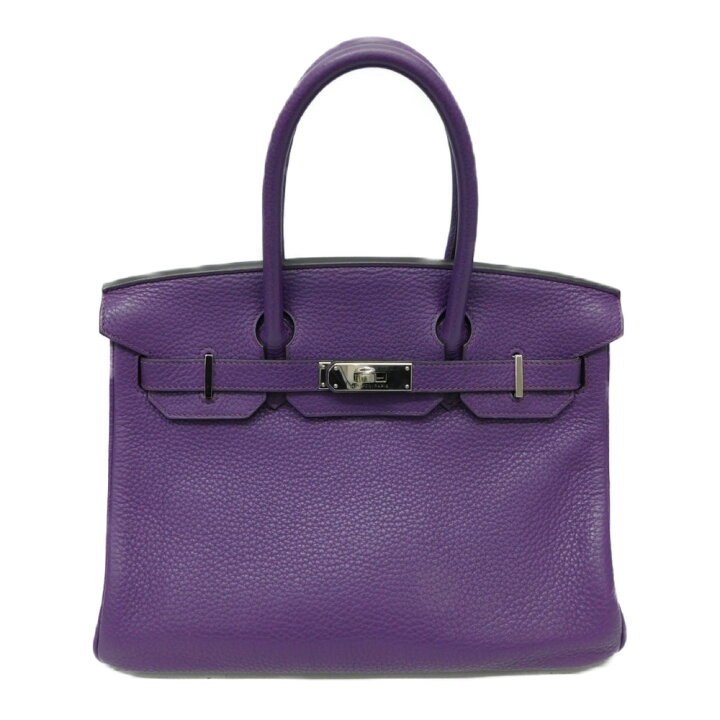 楽天市場】HERMES エルメス バーキン30 □P刻印 2012年製 パープル系 