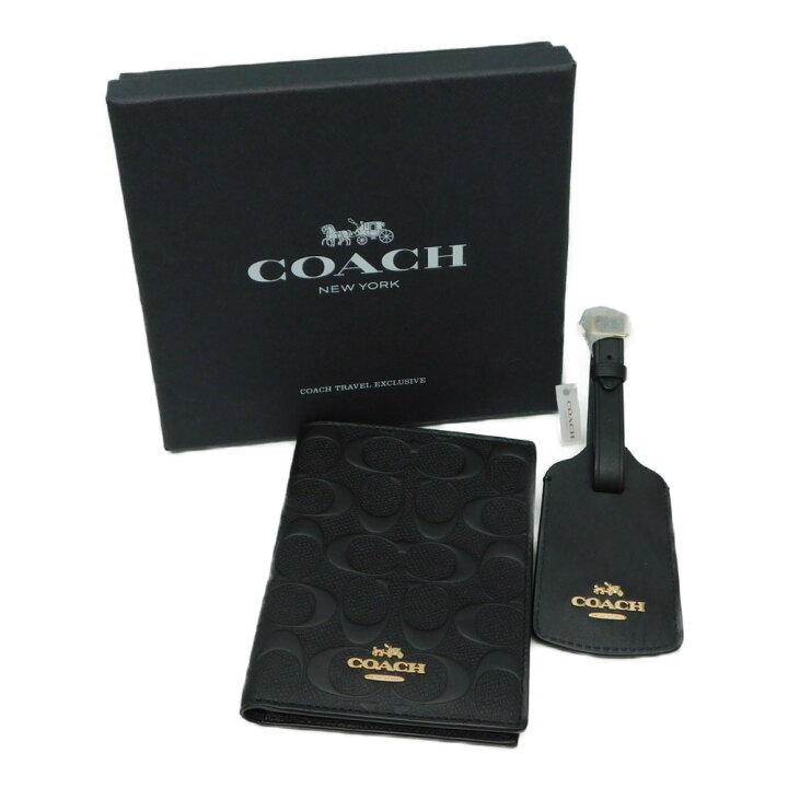 楽天市場】COACH コーチ トラベルセット パスポートカバー ネームタグ 
