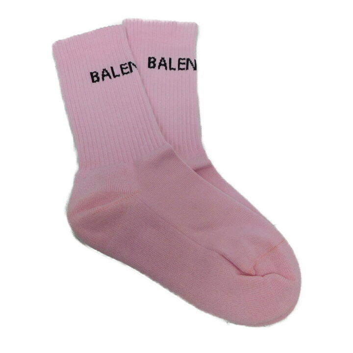 楽天市場】BALENCIAGA バレンシアガ ソックス 靴下 ピンク リブ編み  