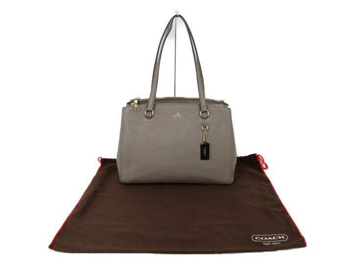 楽天市場】【布袋あり】COACH コーチ トートバッグ 37148 ライトグレー  