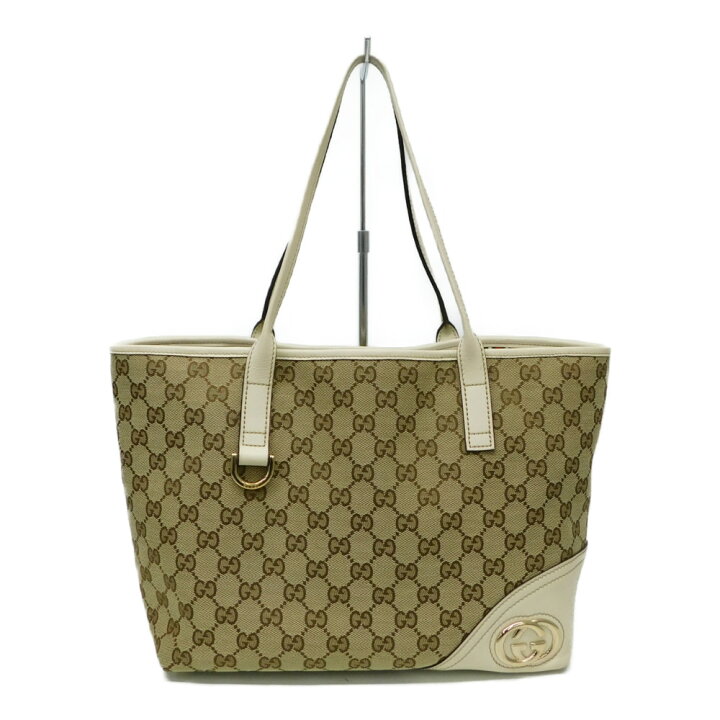 楽天市場】GUCCI グッチ トートバッグ 169946 GG オフホワイト系 布袋  