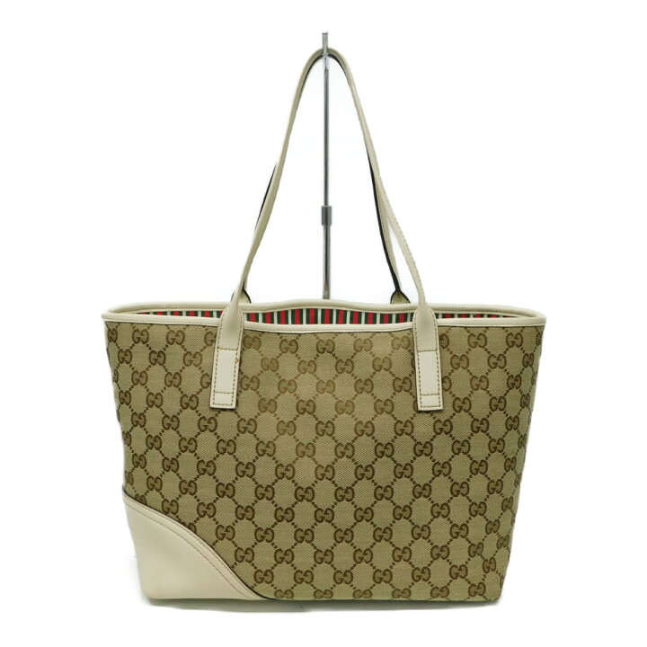 楽天市場】GUCCI グッチ トートバッグ 169946 GG オフホワイト系 布袋 