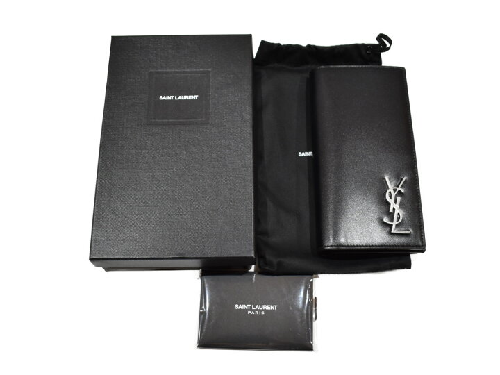 楽天市場】【箱・布袋あり】SAINT LAURENT サンローラン 長財布 二  